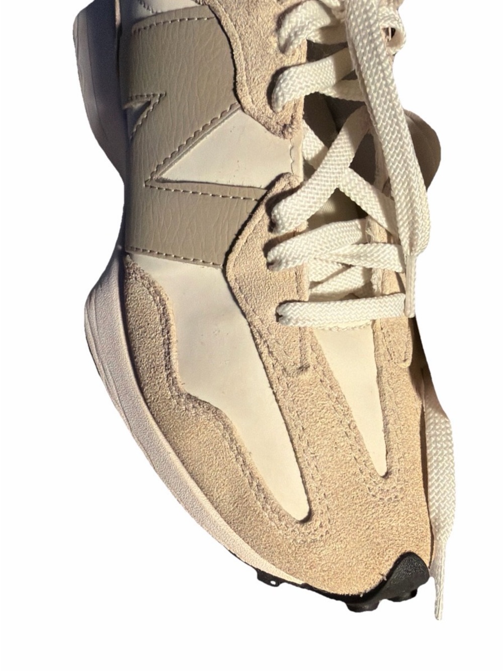 New Balance Beige & White Women's Retro Runner Sneakers - Picture 5 of 14